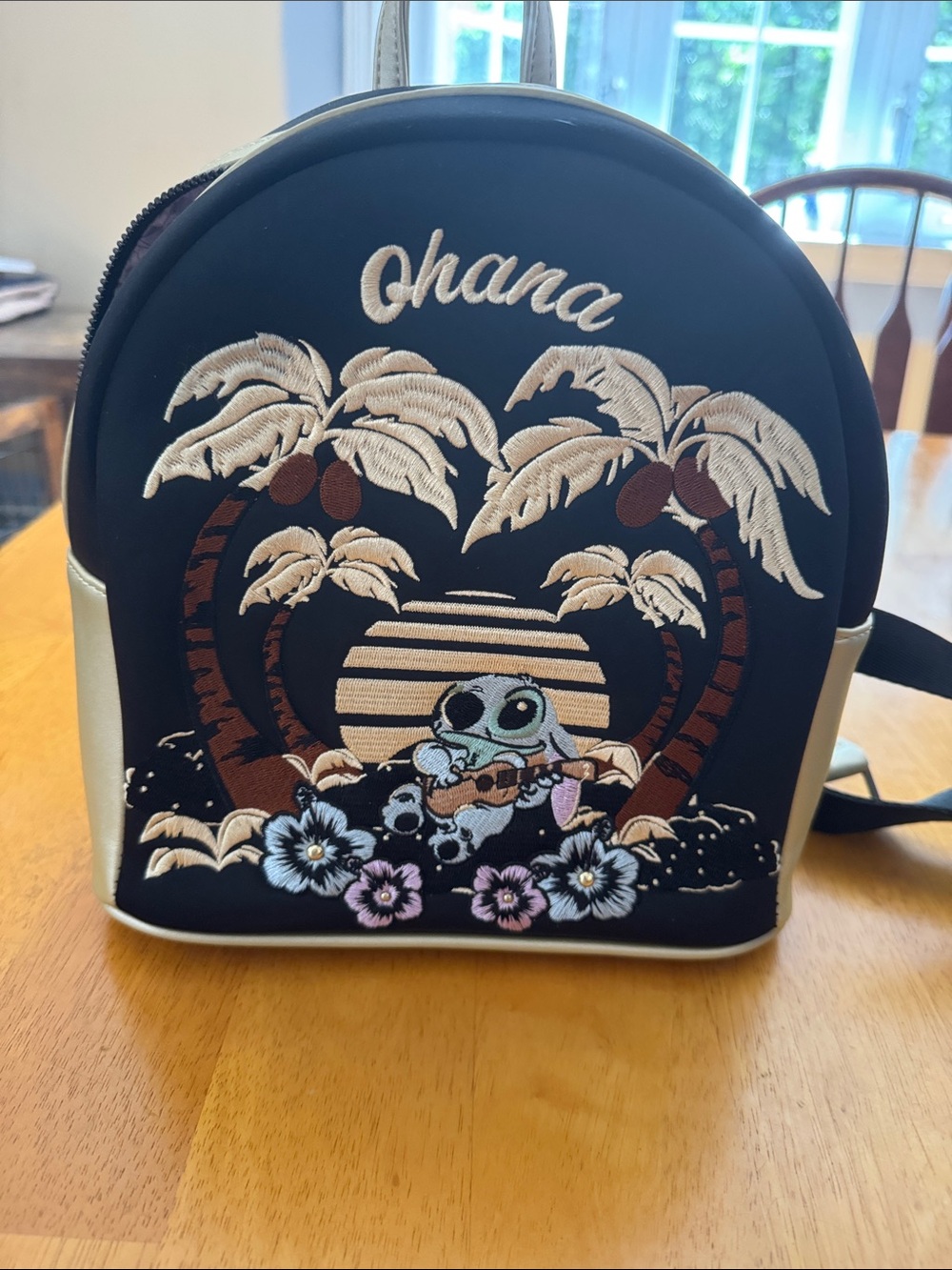 Disney Black and Cream Mini Backpack - Picture 1 of 6
